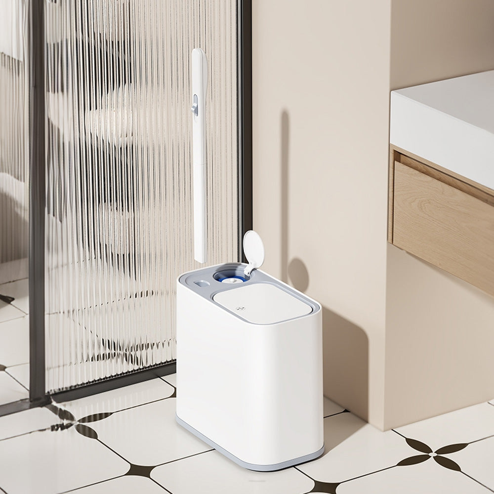 5L Wheeled Bathroom Bin with Toilet Brush and 36 Heads