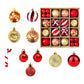 Christmas Ball Ornaments Christmas Tree Decoration-Red and Gold