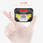 Rechargeable LED Headlamp with Motion Sensor