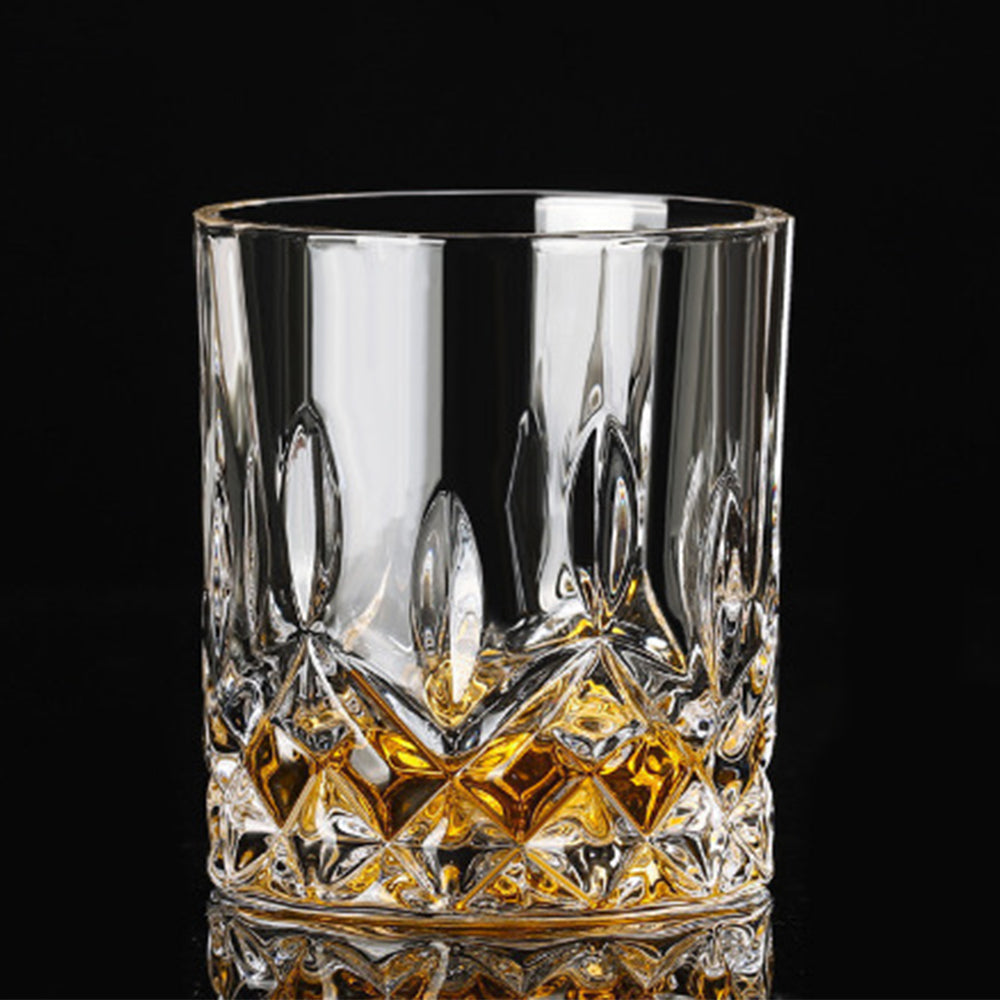 6 Piece 300ml Thick Clear Glass Whiskey Tumbler Set