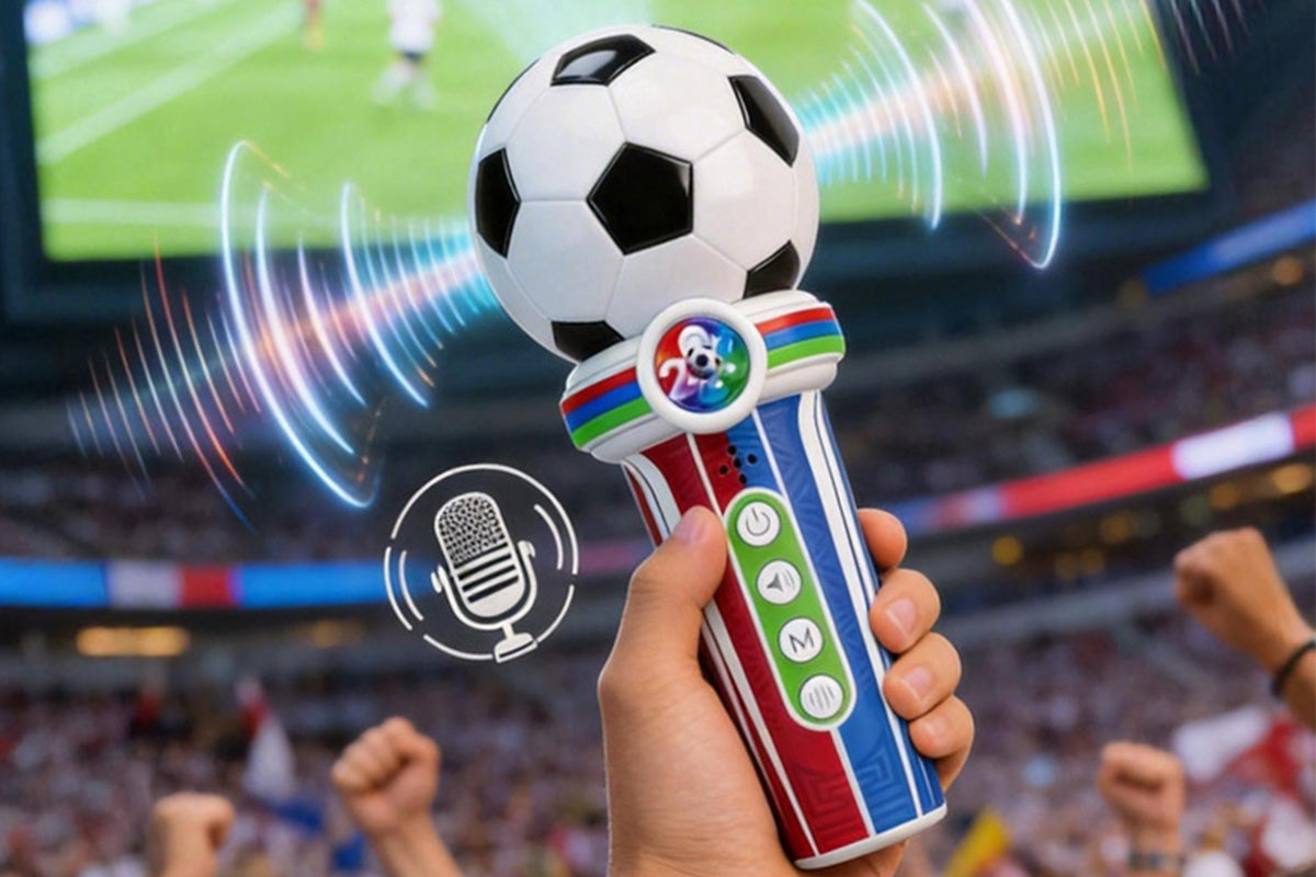 Soccer Theme Handheld Microphone Football Cheering Microphone Kids Microphone Toy Voice Amplifying Mic
