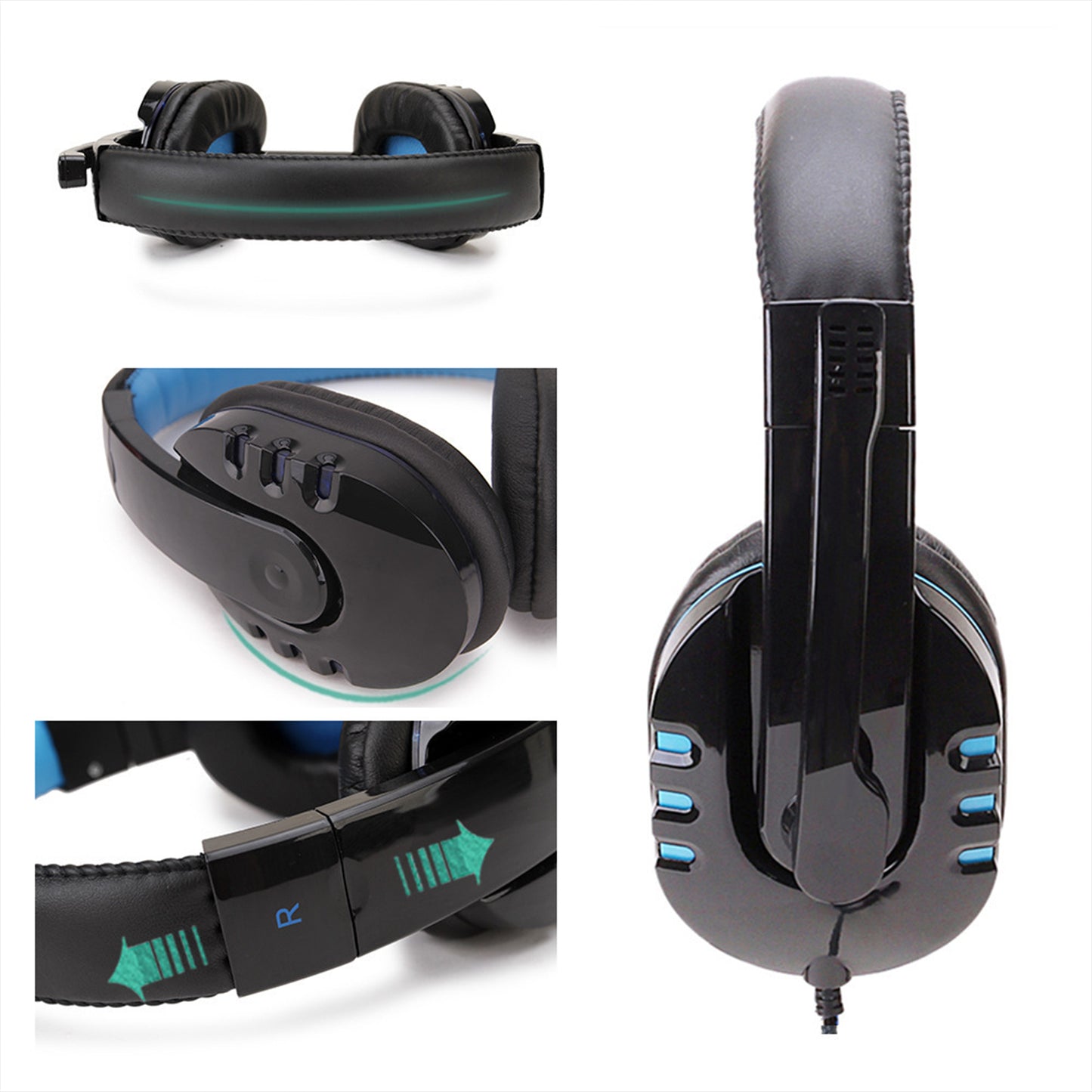 3.5mm LED Wired Gaming Headset with Microphone