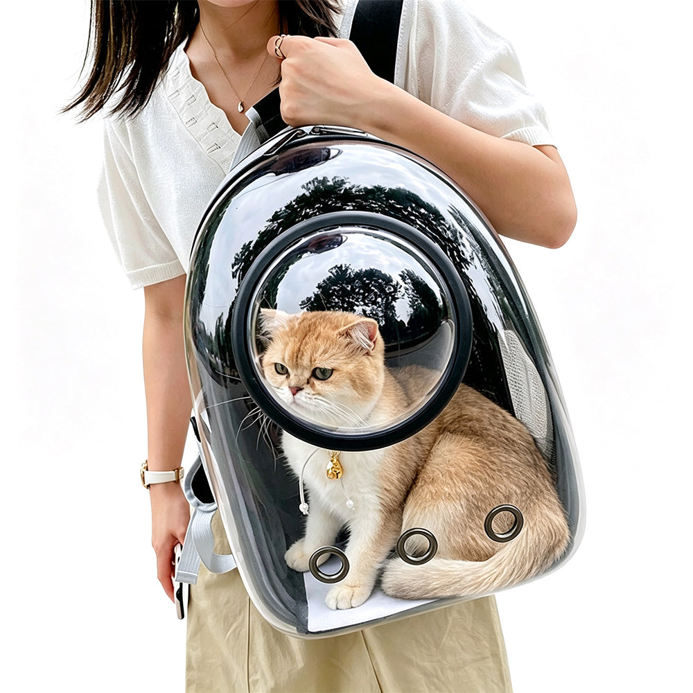 Space Capsule Pet Carrier Backpack with Clear Window for Cats and Dogs