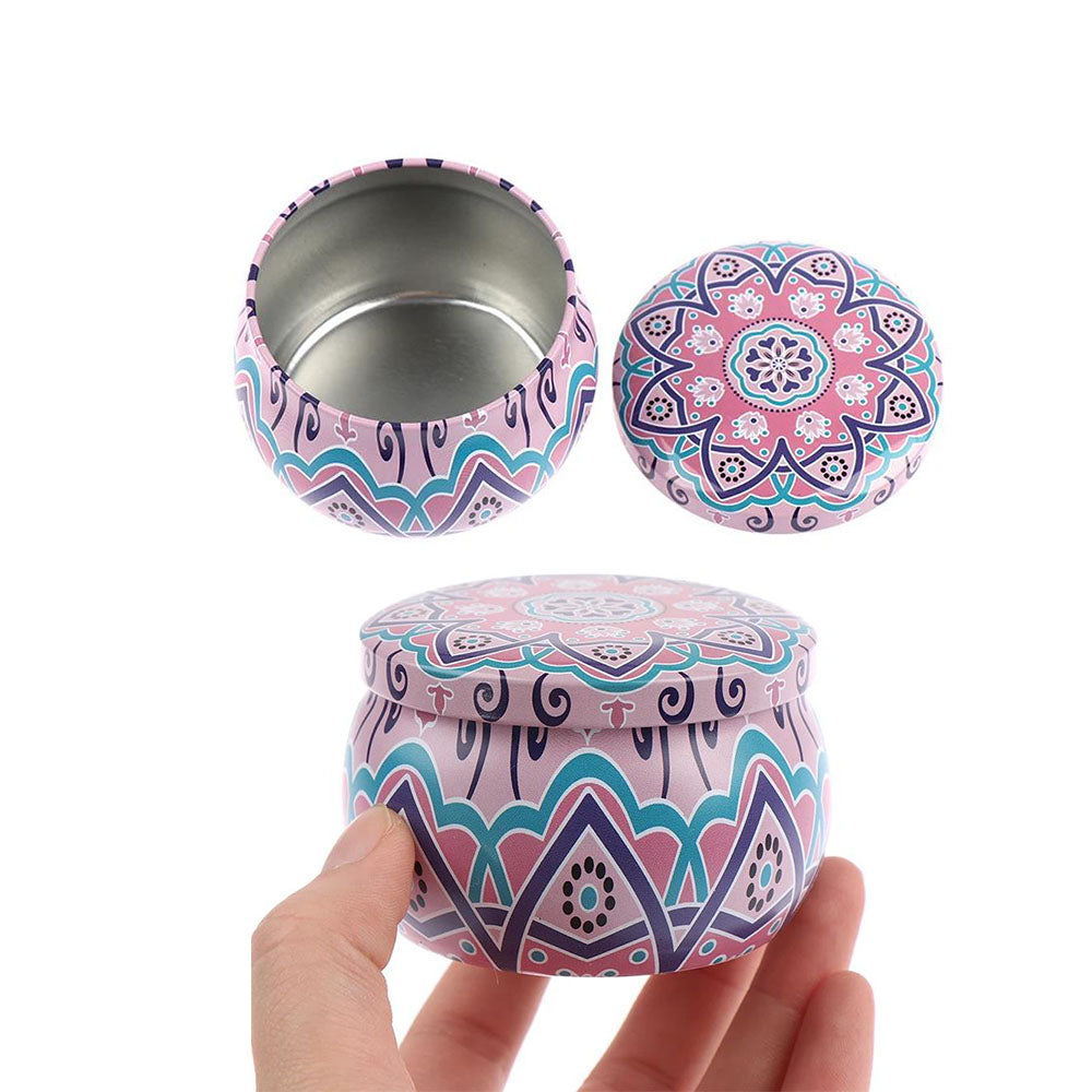 12Pcs Empty Tinplate Candle Box Tins Jars Container for DIY Candle Making