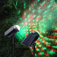 2Pcs LED Solar RGB Outdoor Projector Landscape Lamp