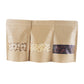 100Pcs 9x14cm Resealable Kraft Paper with Visible Window