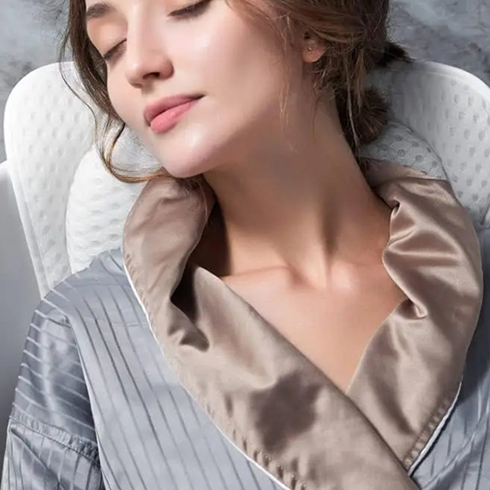 4D Mesh Bath Pillows With Suctions for Neck or Back Support