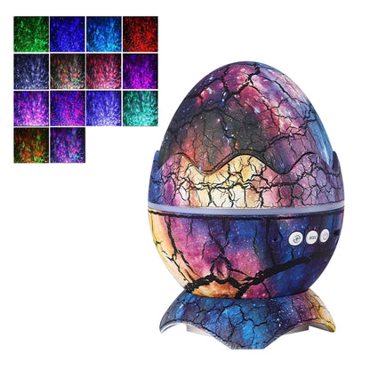 Dinosaur Egg Galaxy Star Projector Starry Light with Wireless Music Player