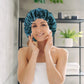 Double Layer Satin Bonnet Double Layer Wearable Adjustable Drawstring Sleep Cap
