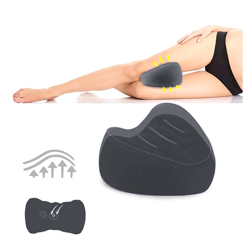 Inflatable Travel Leg Pillow for Side Sleeping Portable Knee Rest Cushion