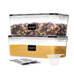 4Pcs Airtight Square Food Storage Container