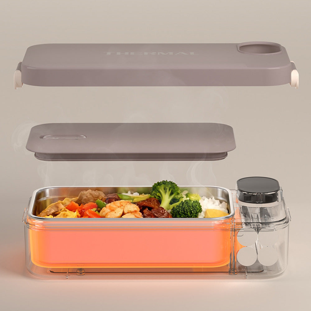 900ml Stainless Steel Heated Lunch Box Electric Food Warmer for Work School