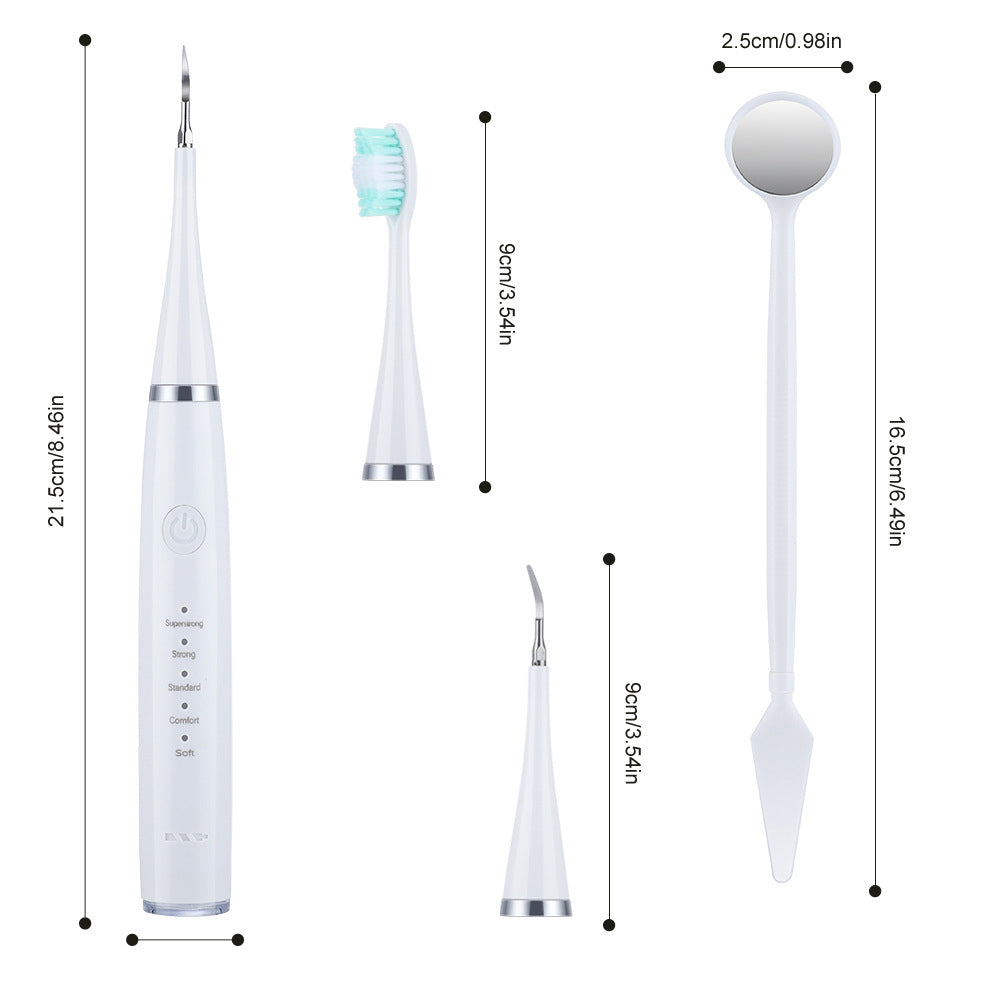 Electric Toothbrush Scaler Stains and Tartar Remover Tools Teeth Cleaning Kit
