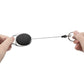 2Pcs Retractable Lanyard ID Card Holder Business Badges Security Pass Reel Key Chain