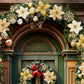 24Pcs Artificial Flowers Christmas Tree Decorations for Wreath Fireplace Stairs