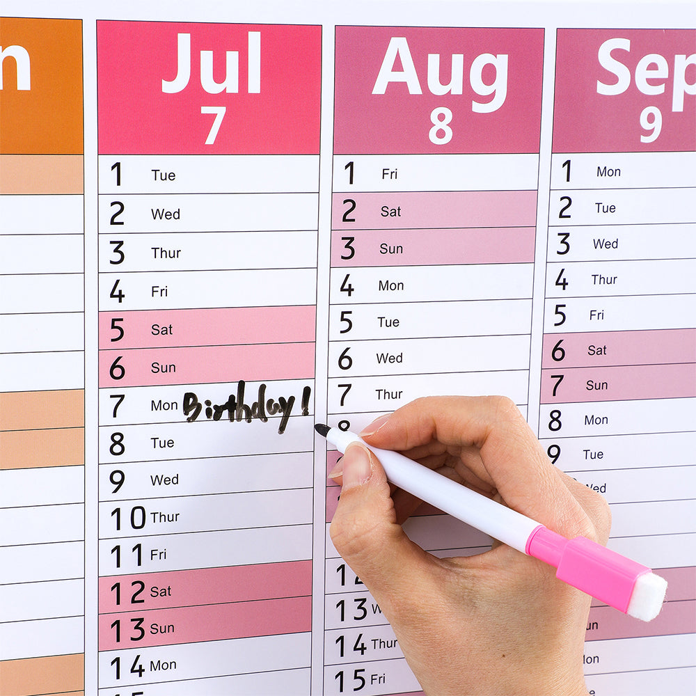 2026 Wall Calendar Large Poster Hanging Calendar School Office Supplies Daily Planner