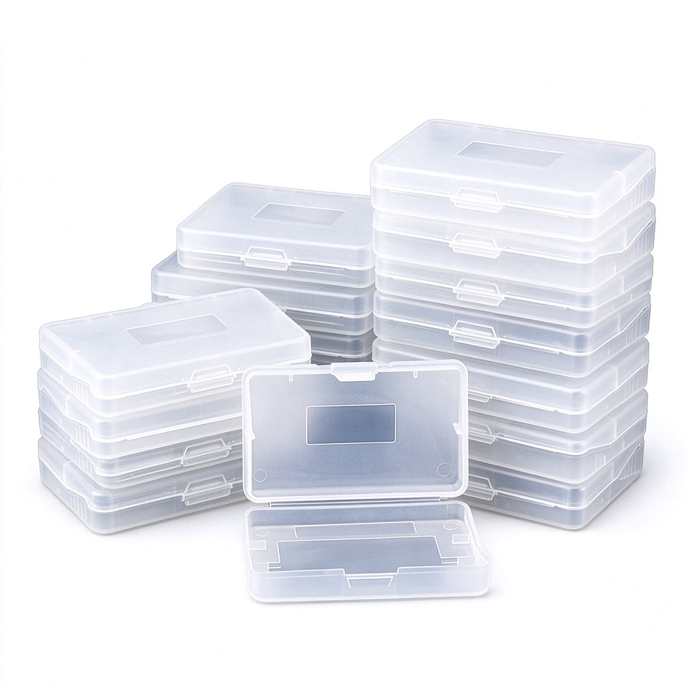 20 Pack Clear PP Game Cartridge Storage Cases for GBA Cards