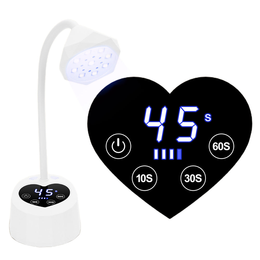 UV LED Nail Lamp Rechargeable Fast Curing with 3 Timers Auto Sensor for Gel Nails