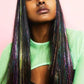 120cm 18-Color Hair Tinsel Kit Heat-Resistant Colored Hair Glitter for Girls