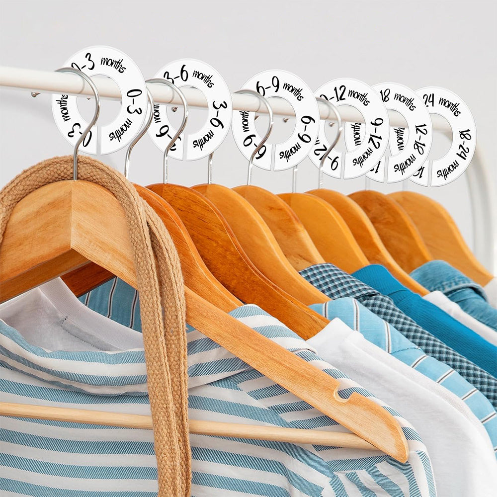 6Pcs Closet Size Dividers Nursery Wardrobe Organizer