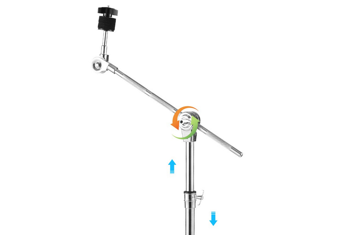 Boom Cymbal Stands with Rubber Feet for Ride and Crash Cymbal Stands
