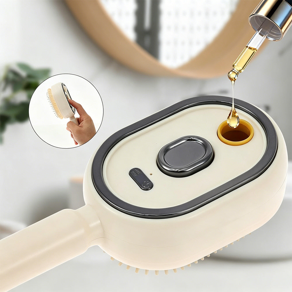 Electric Steam Hair Brush Mist Spray Cushion Comb