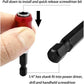 2Pcs Self-Locking 1/4 Inch Hex Driver Adjustable Screw Depth Bit Holder