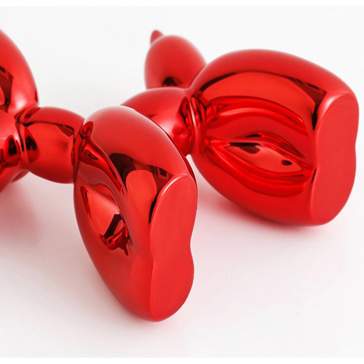 Electroplated Silver Resin Balloon Dog Statues Cute Home Decor Ornaments