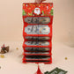 10-Slot Foldable Christmas Red Envelope with Foil Stamping