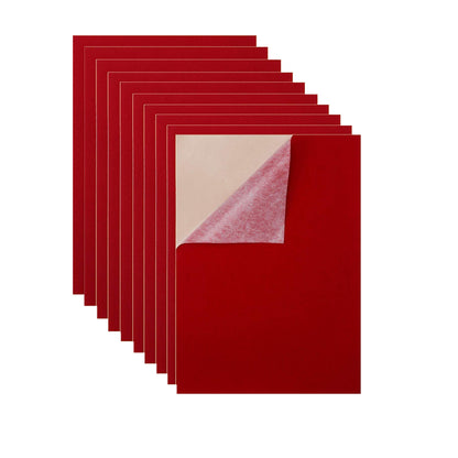 10Pcs Felt Fabric Self Adhesive Sheets Decorative DIY Felt Sticky Back Sheets