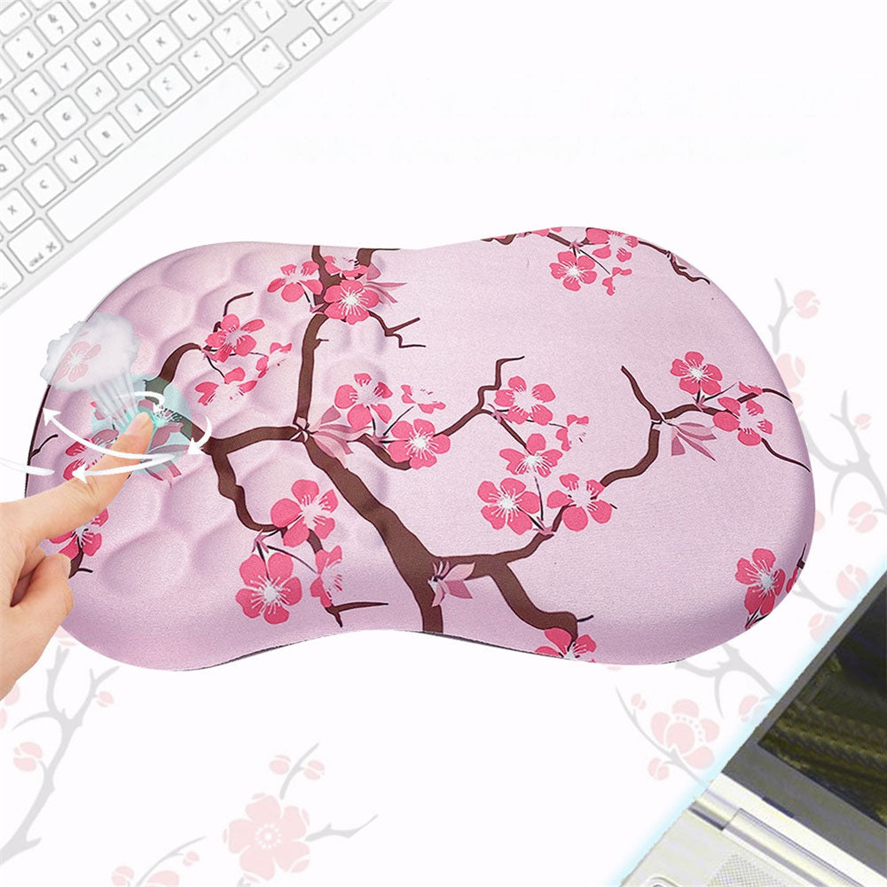 Ergonomic Wrist Rest Mouse Wrist Rest Pad Wrist Support-Plum blossom