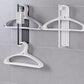 Adhesive Clothes Hanger Storage Rack