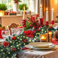 2.7M Christmas Garland Artificial Rattan Decoration With 50 LED Lights For Home Outdoor
