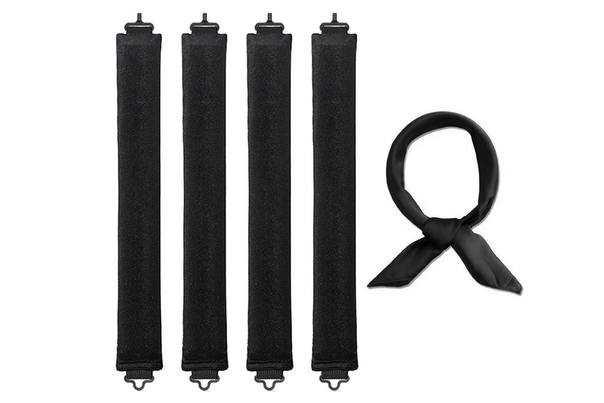 4Pcs Heatless Curls Overnight Hair Curlers Set No Damage Hair Styling Tools