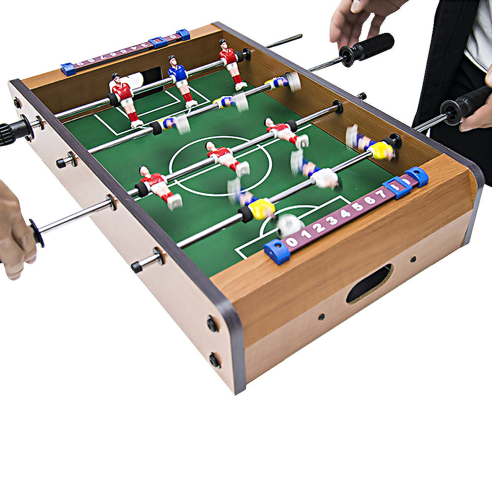 Portable Mini Table Football Game Set with Two Balls and Score Keeper