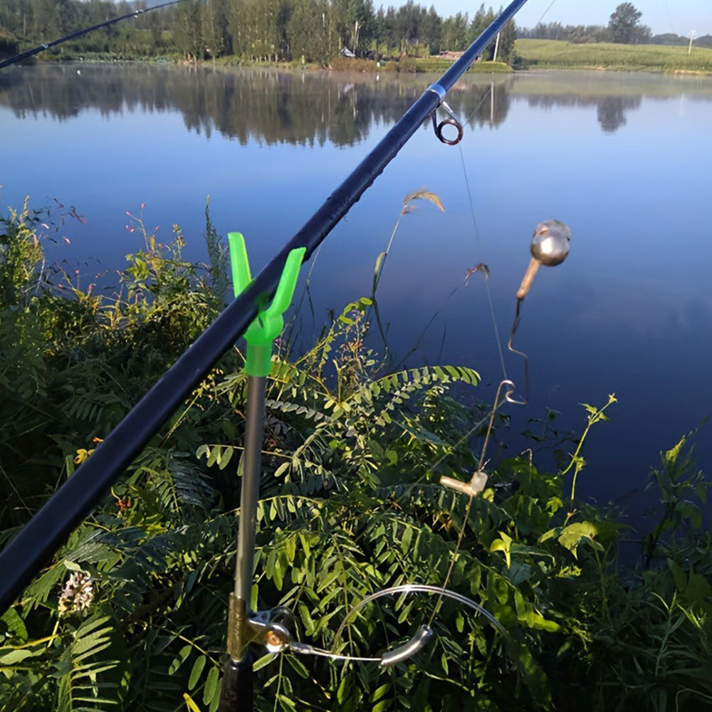 Five Piece Telescopic Aluminum Fishing Rod Holder Set