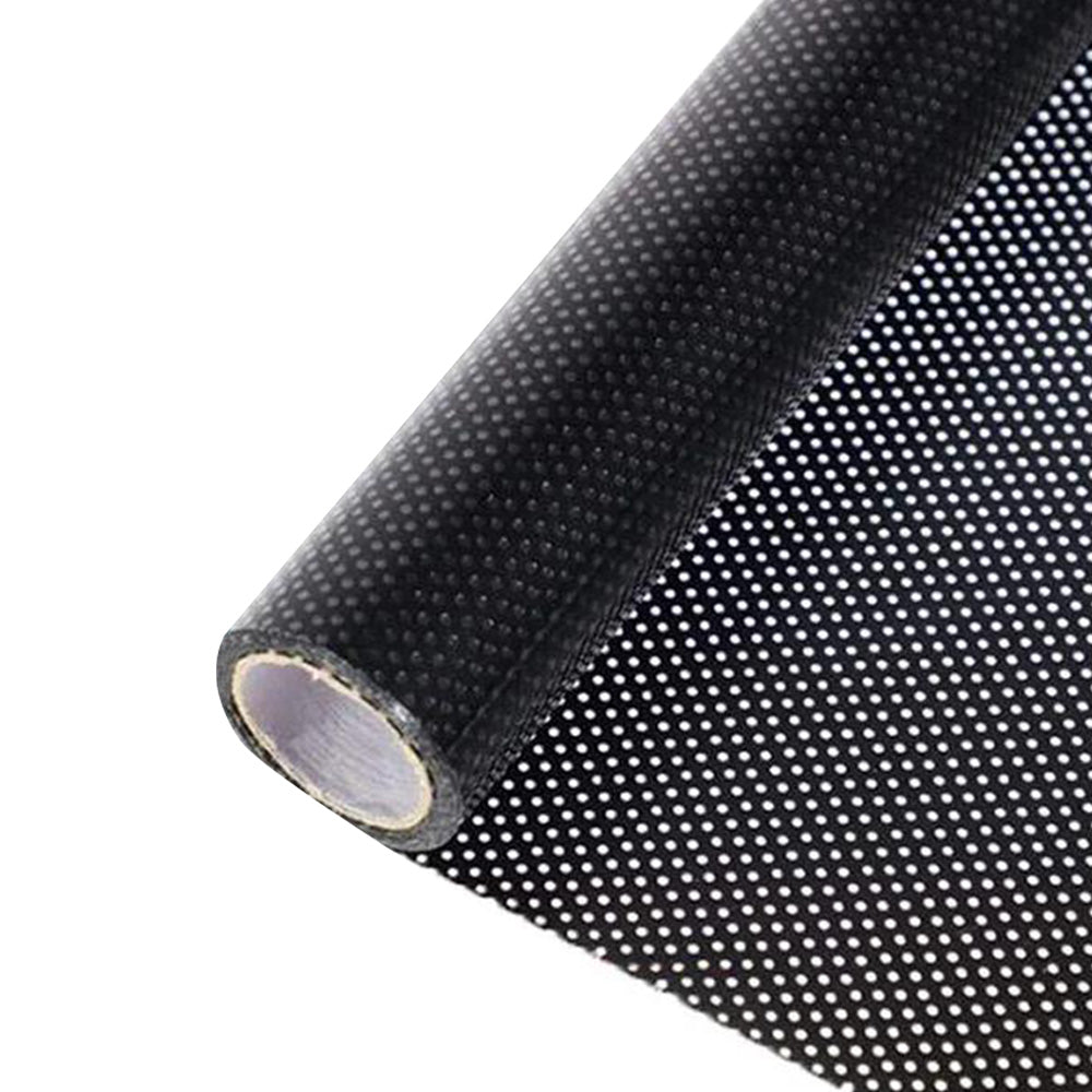 Black One Way Vision Perforated Tint Car Window Graphics Privacy Film