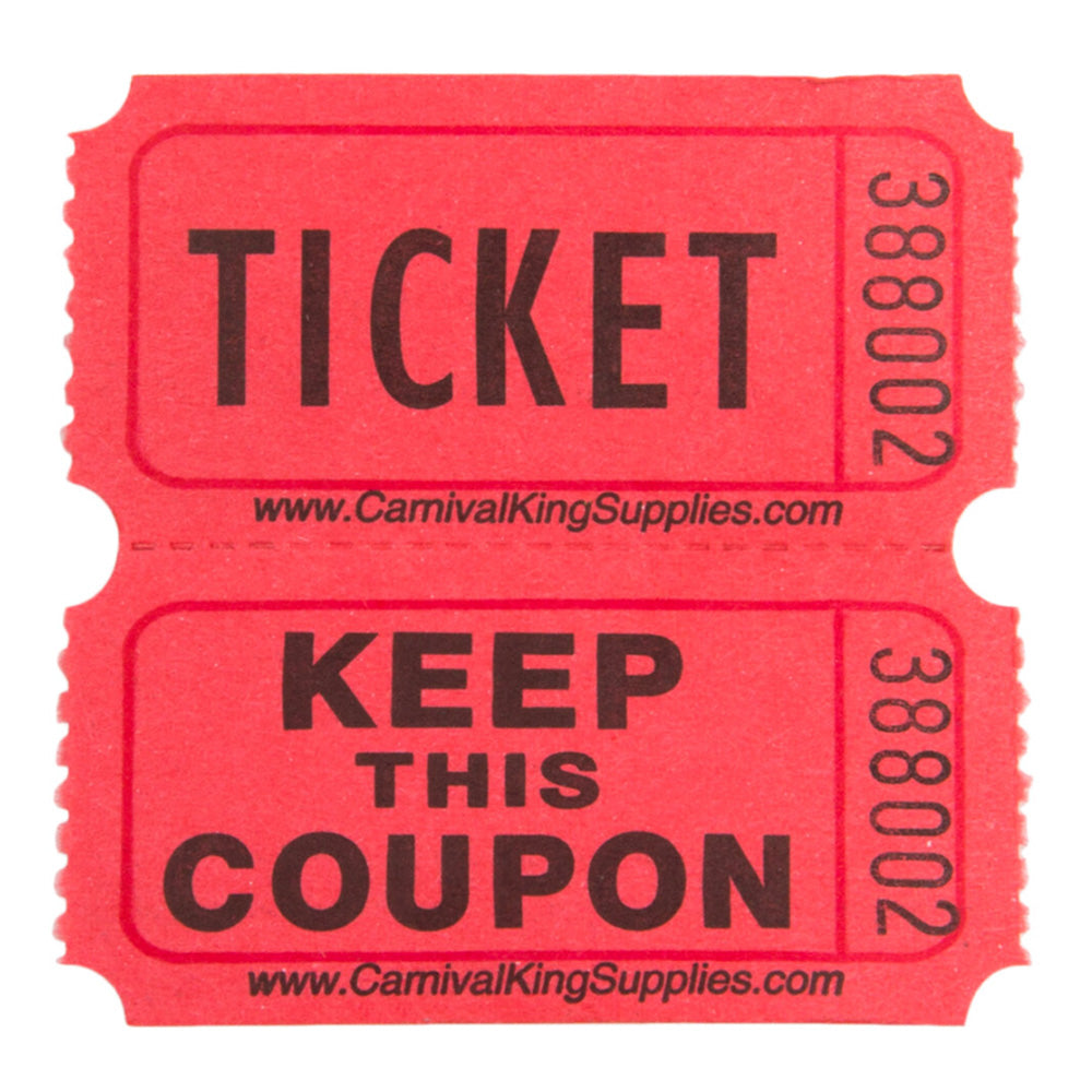 1000Pcs Raffle Tickets Ticket for Events Entry Class Reward Fundraiser Prizes