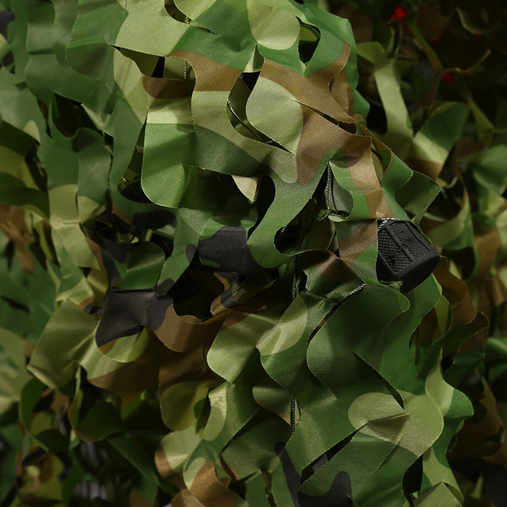 300 x 500 cm Double-Layer Nylon Camouflage Camping Net Sun Shade Green