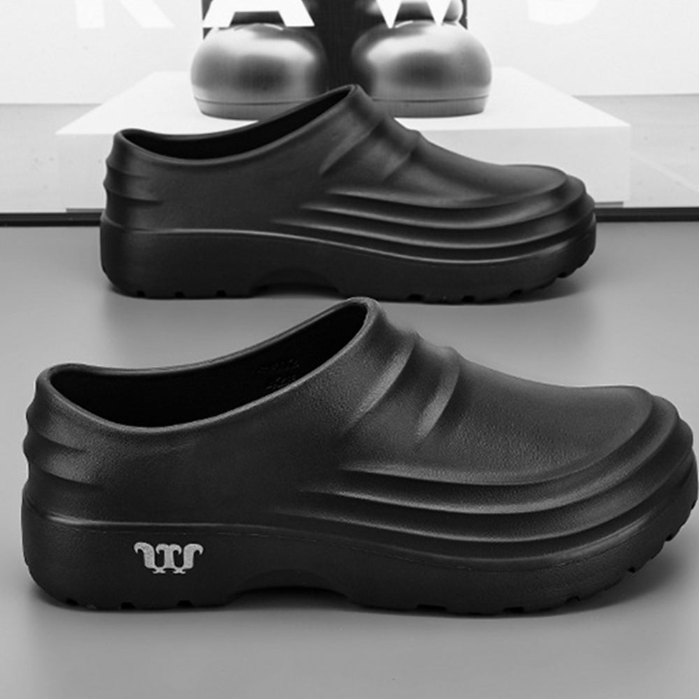 Men Non-slip Work Shoes Wear-resistant Clogs Kitchen Chef Shoes