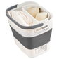 35L Collapsible Laundry Basket Clothes Hamper Washing Cleaning Organizer Bin