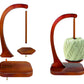Yarn Holder for Crocheting and Knitting Wooden Yarn Spinner