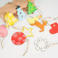 100Pcs Wooden Christmas Tree Decorations Assorted Blank Shapes for Painting