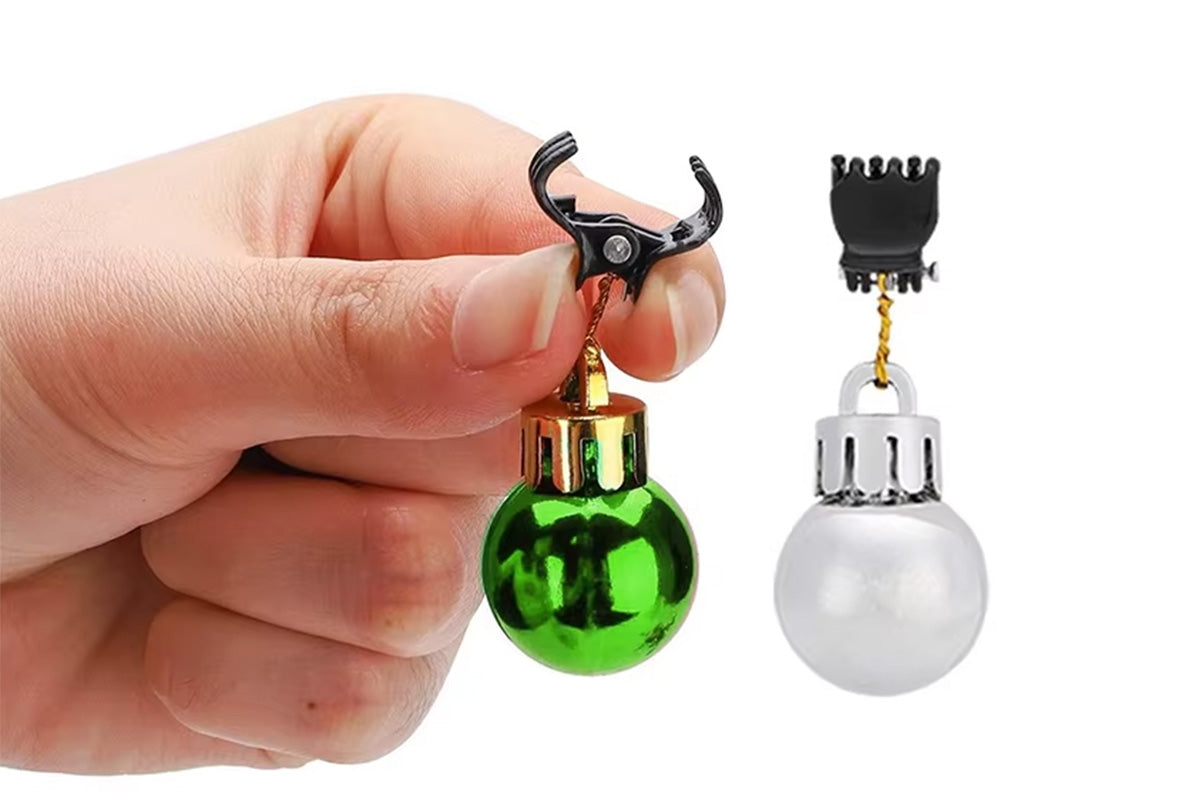 12Pcs Beard Baubles Ornaments Mini Gingle Bells Mustache Christmas Decoration