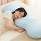 Ergonomic Wave Long Body Pillow for Side Sleepers Leg Support Sleeping Pillow