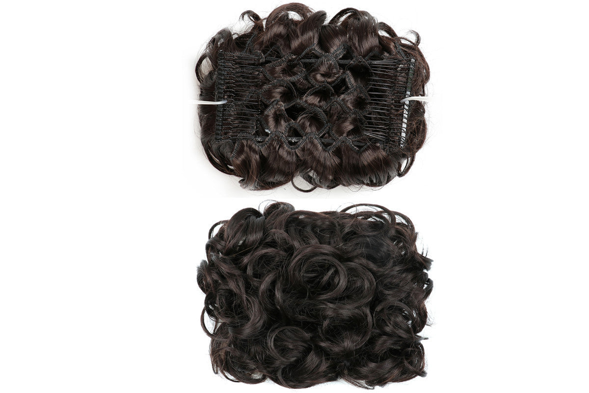 Curly Hair Bun Extension Messy Bun Hairpiece for Instant Updo