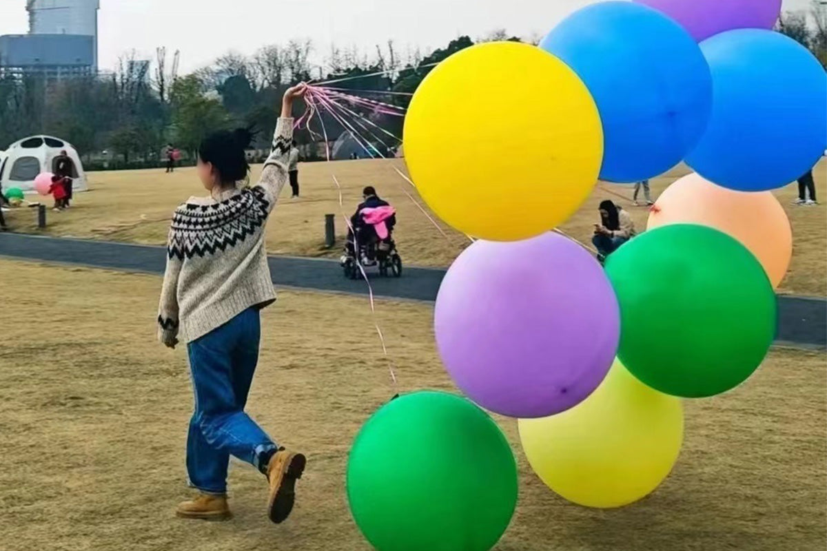 10pcs Large Round Balloons Random Mixed Colors for Party Birthday