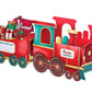 Santa Gift Train Christmas Cardboard Gift Box Present Holder Home Decoration
