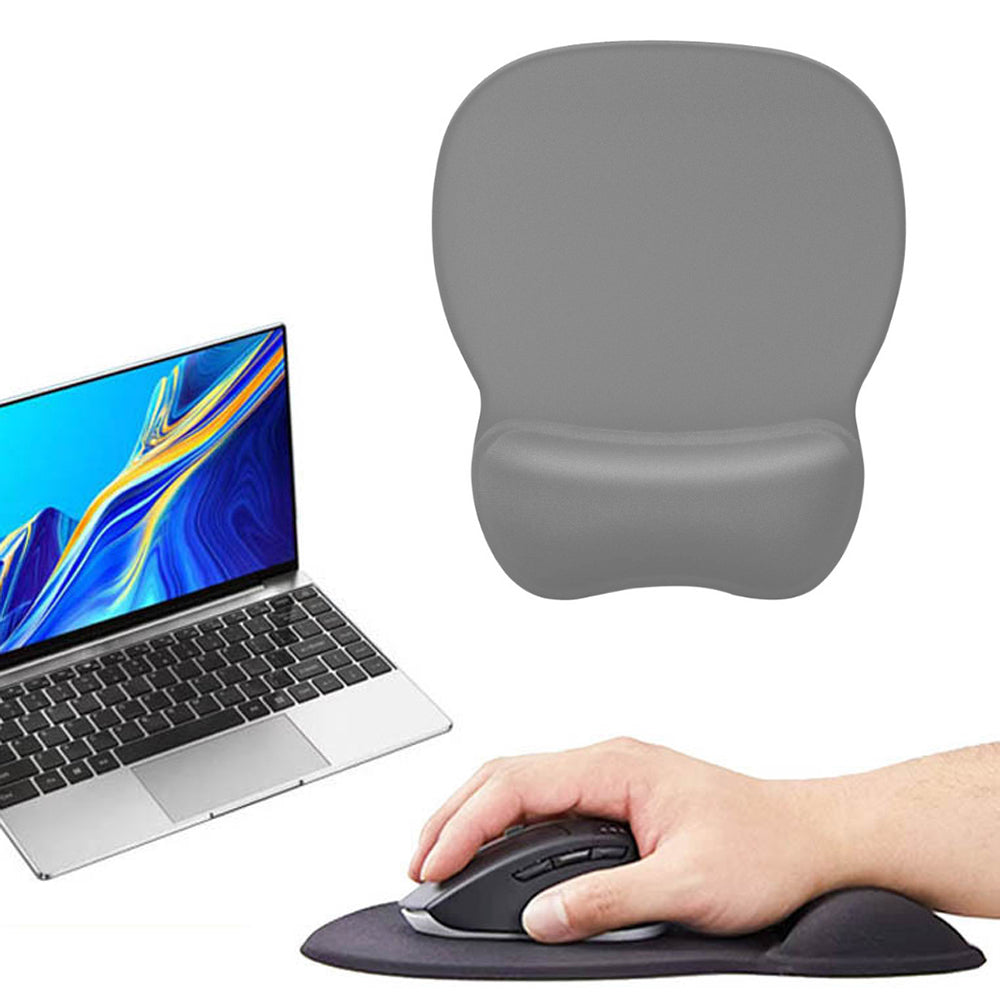 Ergonomic Mouse Pad with Silicone Wrist Rest for Wrist Comfort
