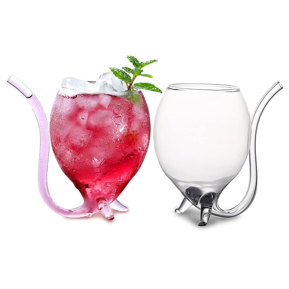 4Pcs Hand Blown Sipping Liqueur Glass for Drinking